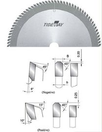 축방향 치아 TCT 원형 톱 plasitic 철강, 플 렉 시 유리 절단 블레이드
