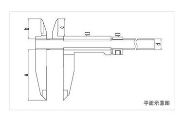 학교 실험실을 위한 스테인리스 0.02mm 눈금 600mm 버니어 캘리퍼스